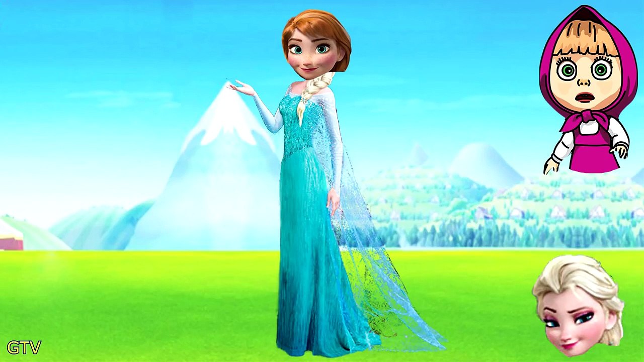 Wrong Heads Disney Princess Frozen Finger Family Nursery Rhymes Elsa Princess Aurora