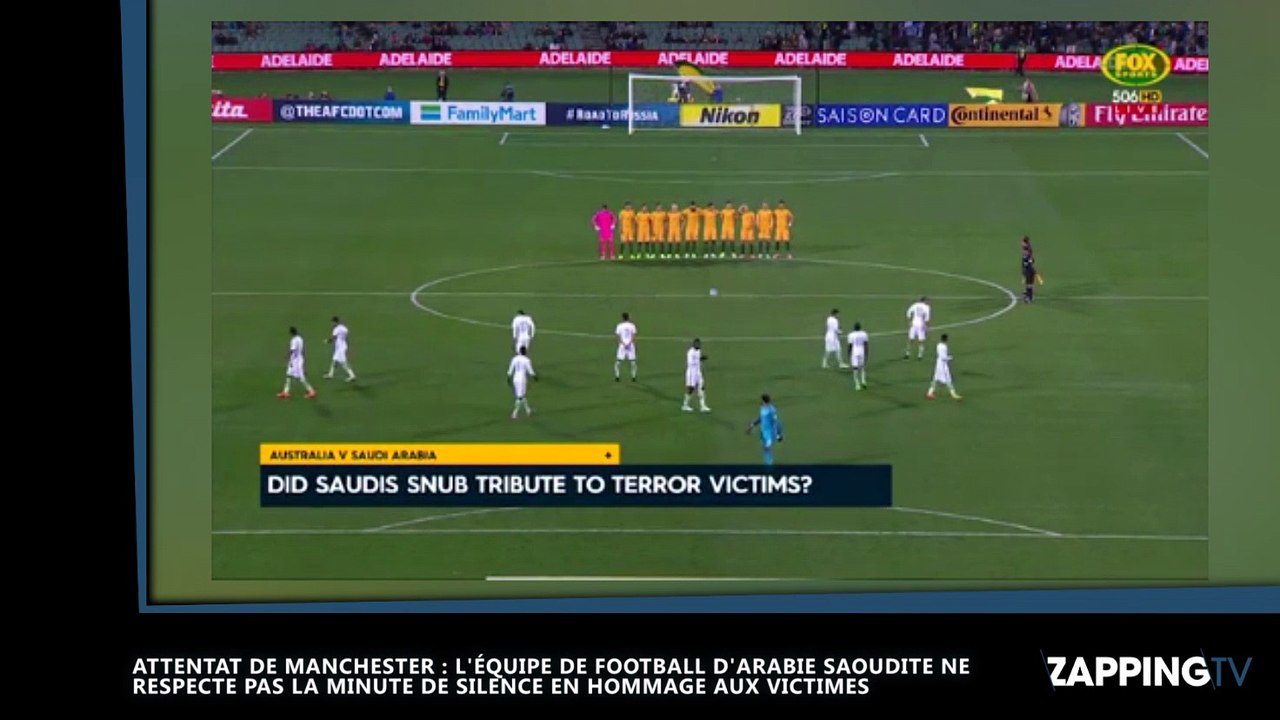 Attentat de Londres : L’équipe de foot saoudienne refuse de respecter la minute de silence (vidéo)