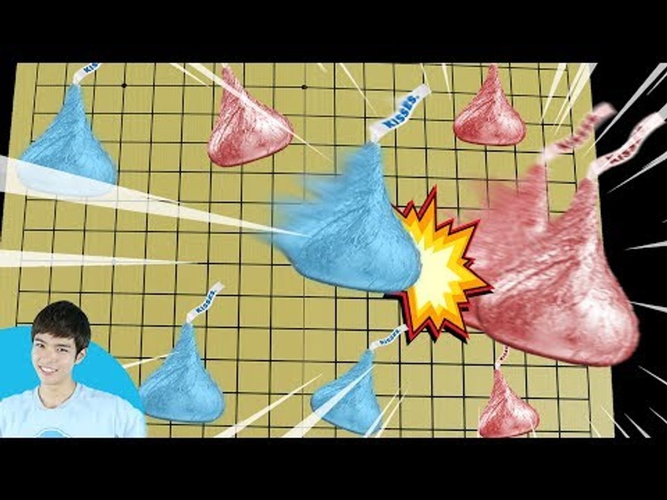 흥미진진 초콜릿 따먹기! 캐빈과 꼬마 캐리의 키세스 알까기 놀이 | 캐리앤 플레이