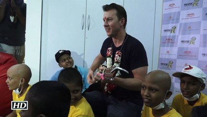 Brett Lee bats for Young Cancer Patients with Music