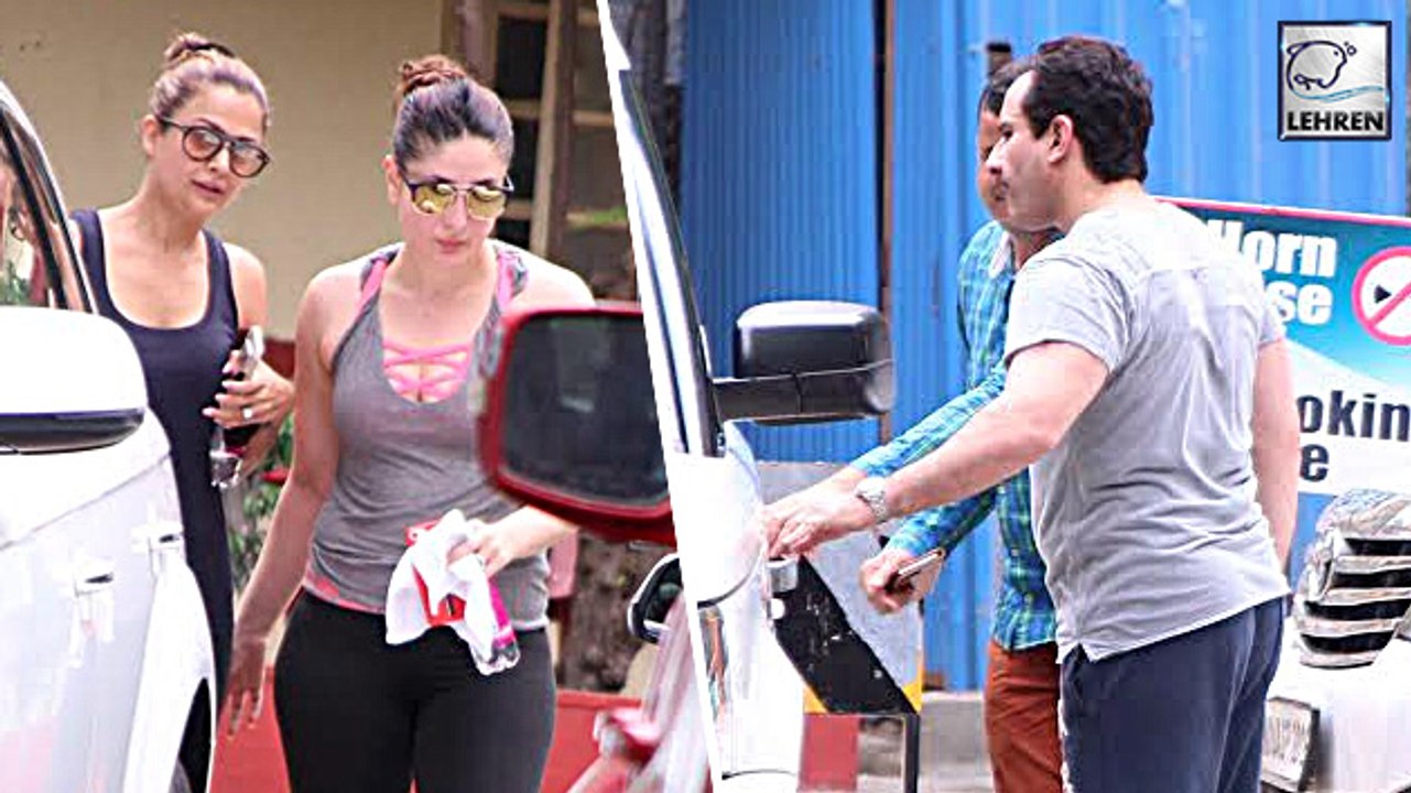 Kareena Kapoor & Saif Ali Khan Spotted At The Gym After Shahid Kapoor & Mira
