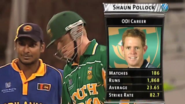 Remember the time Kumar Sangakkara got stuck into Shaun Pollock at the 2003 ICC Cricket World Cup? Well so does Shaun