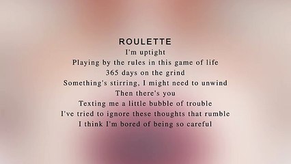 Katy Perry - Roulette (Lyrics)