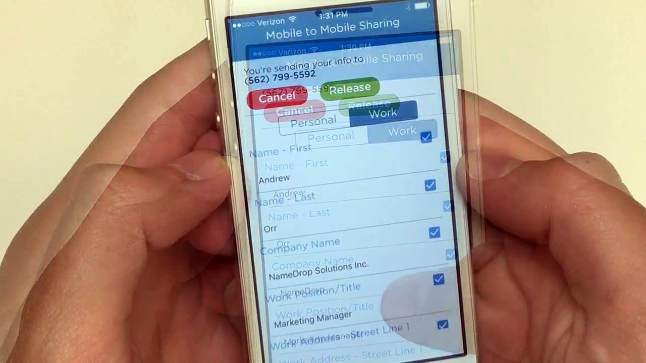 NameDrop App Tour