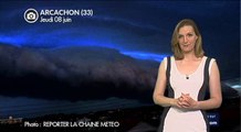 Orages hier : impressionnant arcus et nombreux éclairs