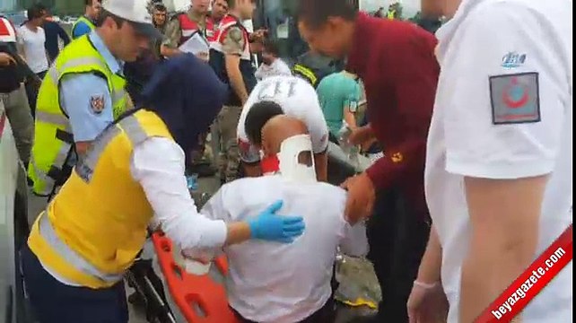 Samsun'da acemi erleri taşıyan otobüs devrildi: Çok sayıda yaralı var