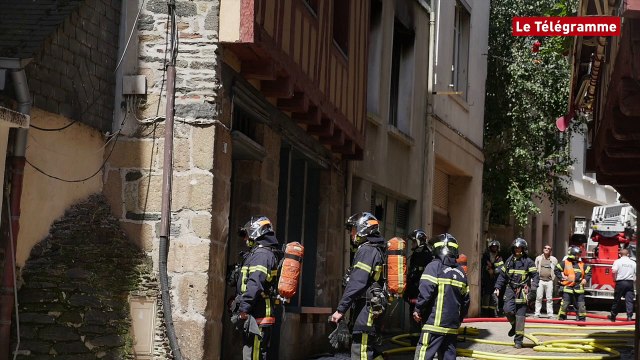 Morlaix. Pas de blessés dans l'incendie au centre-ville