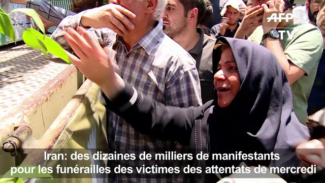 Foule immense aux funérailles des victimes des attentats en Iran
