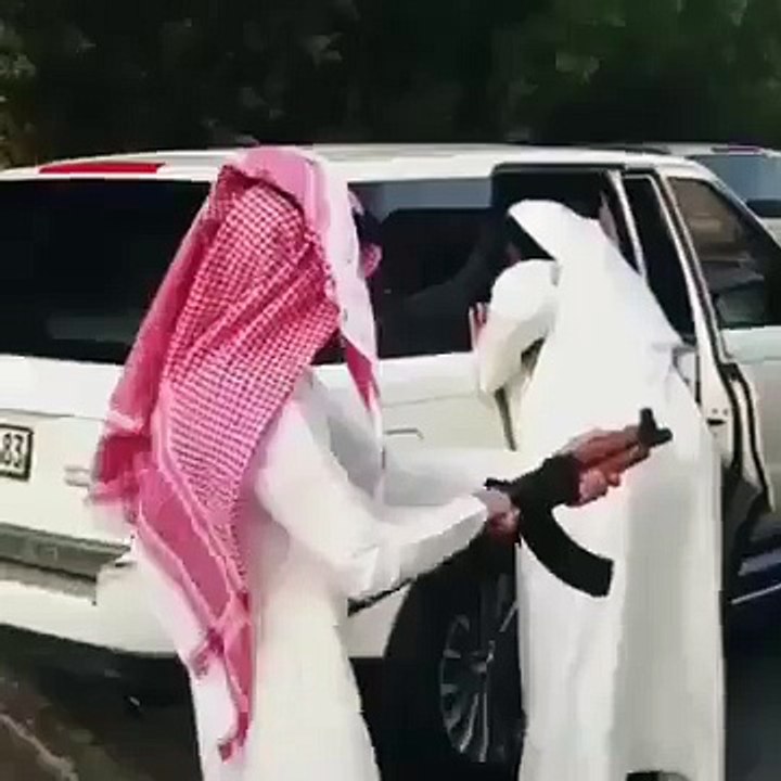 An Arabic Man Firing on Klashinkov