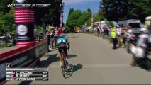 Aru bascule en tête en haut du Mont du Chat  / Aru leads at the top of the Mont du Chat - Étape 6 / Stage 6 - Critérium du Dauphiné 2017