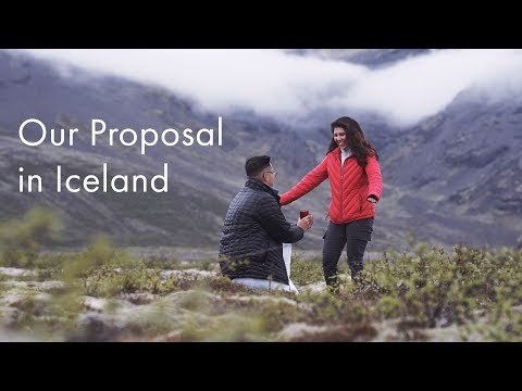 Drone Captures Beautiful Proposal in Iceland