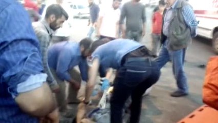 Vince Çarpan Motosikletli Ağır Yaralandı