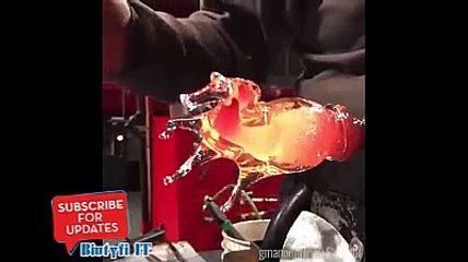 Making a horse out of liquid glass