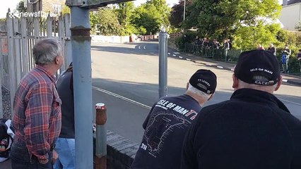 Motorcyclist suffers impressive crash during Isle of Man TT race