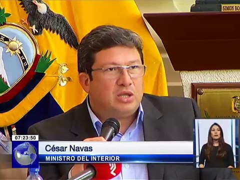Ministro del Interior Cesar Navas se refirió a los allanamientos ejecutados en el caso Odebrecht