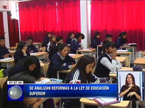 Se analizan reformas a la Ley Orgánica de Educación Superior