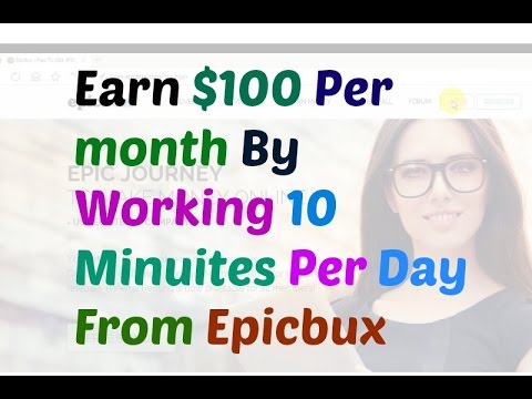 Earn unlimited money form epicbux without investment