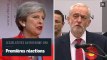 Législatives au Royaume-Uni : les premières déclarations de May, embarrassée, et de Corbyn, offensif