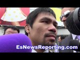 manny pacquiao on cracking floyd mayweather defense more combos - esnews