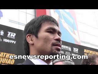Manny Pacquiao I Was More Worried On De La Hoya Cotto Margarito Then Floyd Mayweather