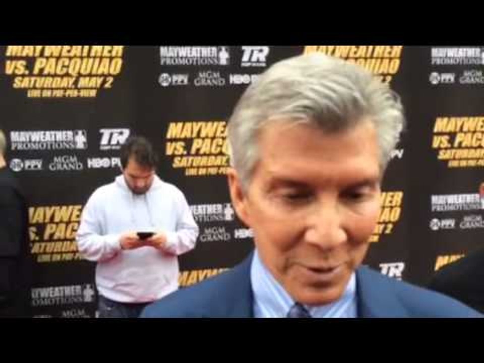 Michael buffer on mayweather vs pacquiao