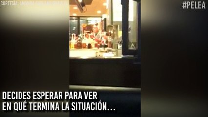 ¡Por un sándwich! Así fue la pelea entre trabajadora y clienta en un local de comidas rápidas