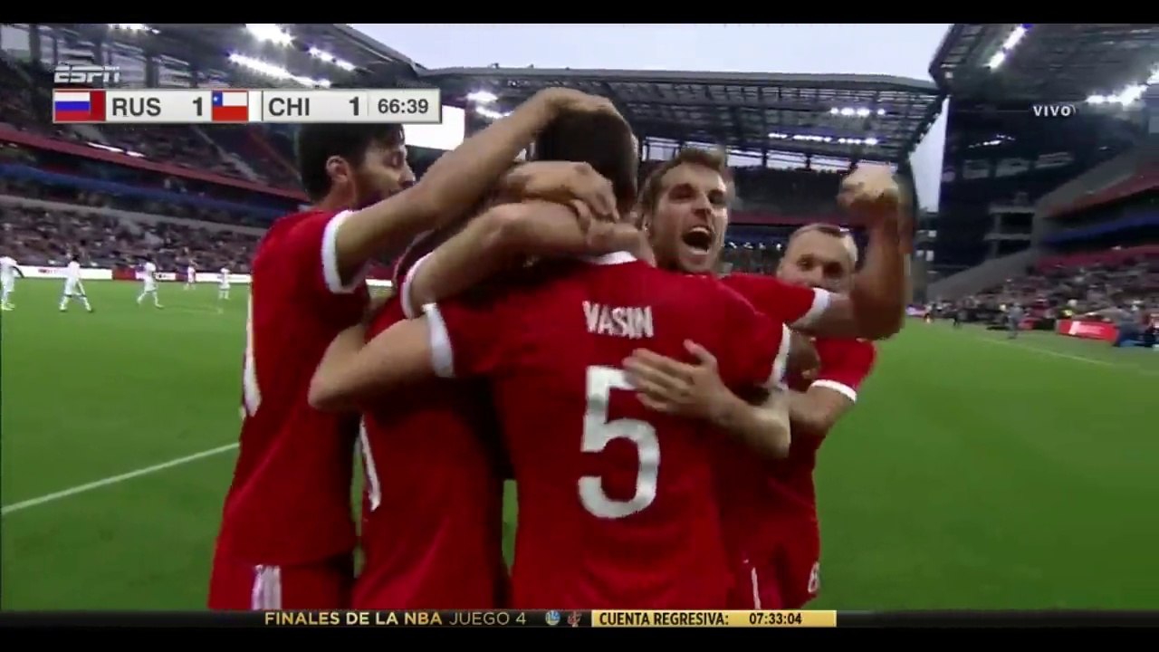 Viktor Vasin Goal HD - Russia 1 - 1 Chile - 09.06.2017 (Full Replay)