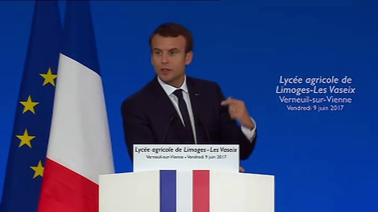 En Haute-Vienne, Macron annonce qu'un plan de 5 milliards pour l'agriculture sera lancé en juillet