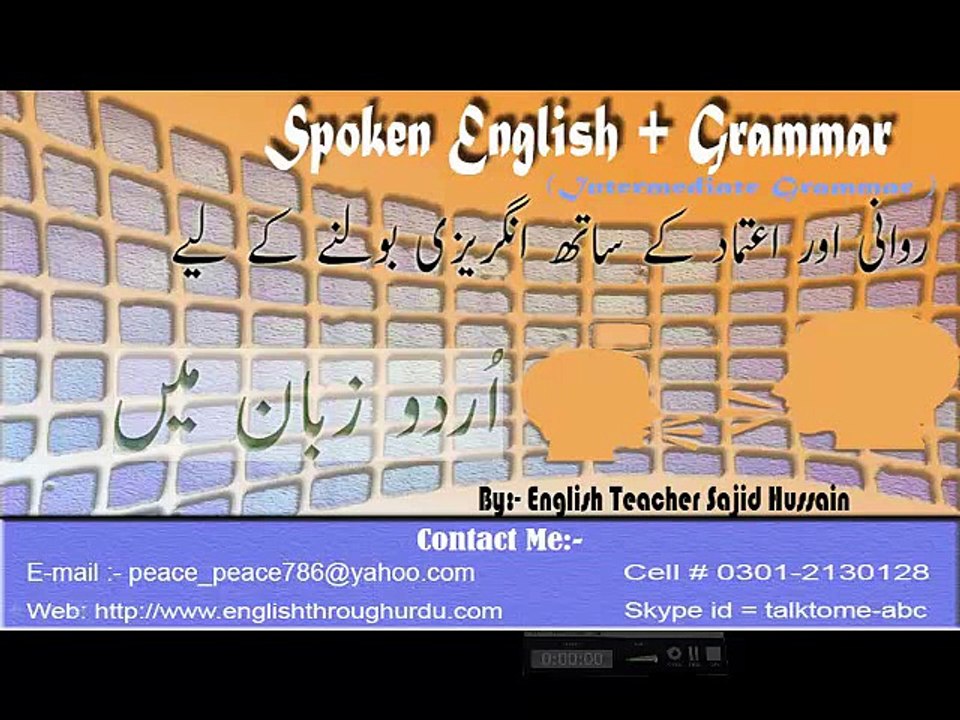 English Grammar Lesson -2 use of "after " in Urdu/Hindi