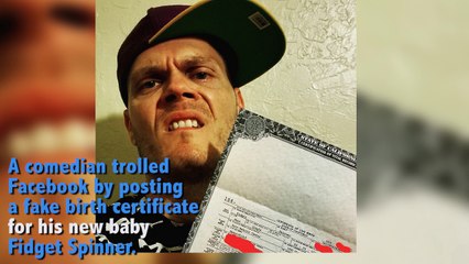 Comedian Trolls Internet, Names Baby Fidget Spinner