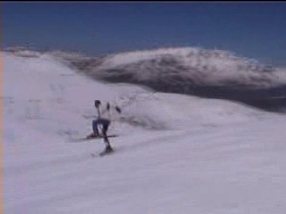 Ski Crash SLOW