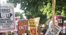 Protesters Outside Downing Street Demand May's Resignation