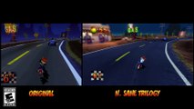 Crash Bandicoot N. Sane Trilogy - Livello Road Crash PS1 VS PS4