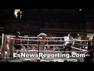 fight in uk ends due to cuts watch fighter reaction - EsNews Boxing
