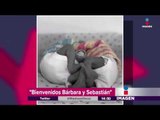 Foto de los gemelos de Ludwika Paleta | Imagen Noticias con Yuriria Sierra