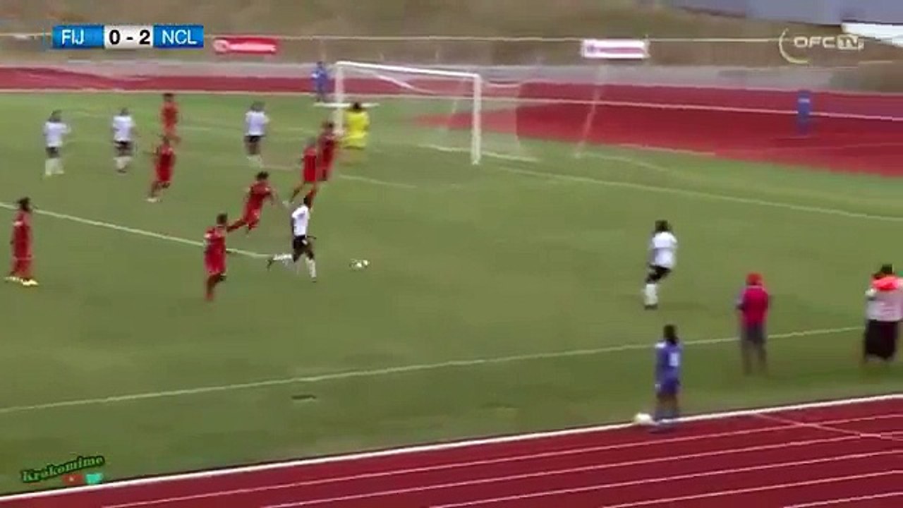 Fiji 1:2 New Caledonia (	2018 World Cup Qualification. 7 June 2017)