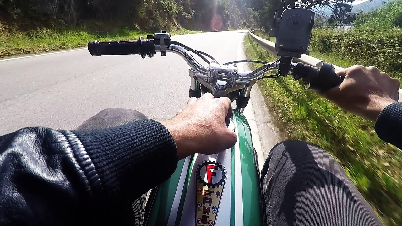 N222 do Pinhao a Barragem da Régua | Famel Zundapp XF-17 vs. Sachs Lotus 6v