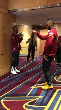 LeBron James Pregame mood - Warriors vs Cavaliers - Game 4 NBA Finals - June 9, 2017