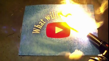 Butane torch cut in half with waterjet