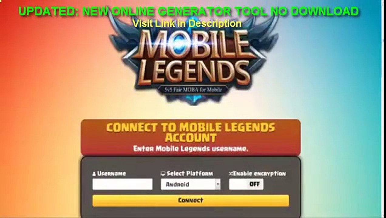 Mobile Legends Hacking tool Generate Unlimited Diamonds1