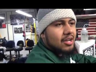 Boxing Superstar Mikey Garcia in camp with Bon Bon and pita - esnews boxing