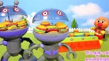 アンパンマン アニメ おもちゃ だだんだんとだだんだんにハンバーガーをつくってあげよう❤ ハンバーガー animekids アニメキッズ Anpanman Toy Hamburger