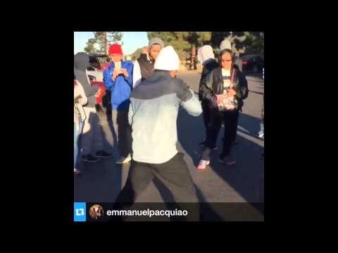 manny pacquiao vs floyd mayweather manny shadow boxing - EsNews