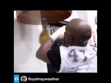 Floyd Mayweather vs Manny Pacquiao Floyd Killing The Speed Bag In Camp