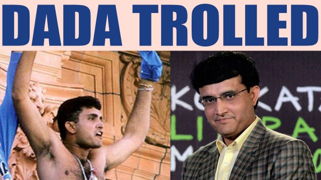 ICC Champions trophy Saurav Ganguly trolled over taking off shirts at Lord's in 2002 Oneindia News