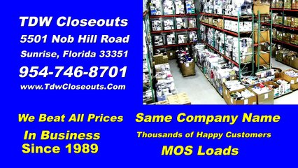 TDW Closeouts & TDW Florida, a place for bulk supply