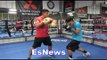 Mikey Garcia Working Mitts For Adrien Broner Fight EsNews Boxing