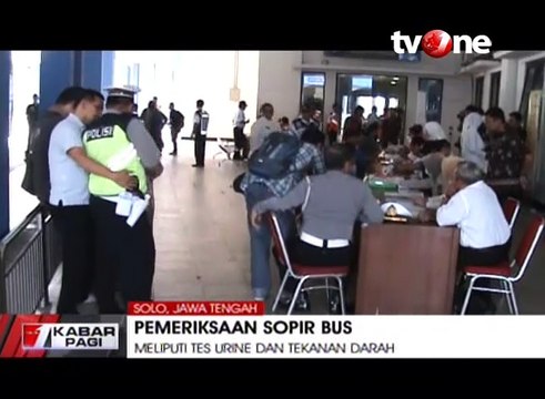 Jelang Mudik, Dinkes Lakukan Pemeriksaan Kesehatan Sopir Bus