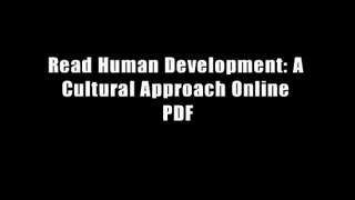 Read Human Development: A Cultural Approach Online PDF