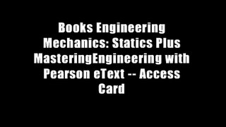 Books Engineering Mechanics: Statics Plus MasteringEngineering with Pearson eText -- Access Card